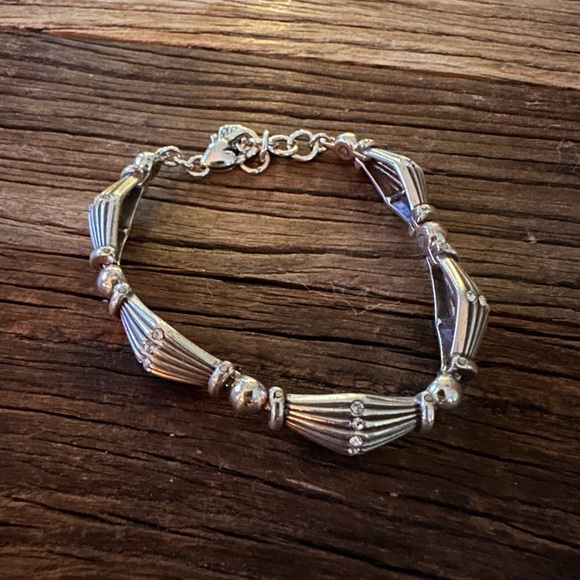 Brighton ❤️ Vintage Geometric Crystal Encrusted Bracelet - Retired - Picture 2 of 4